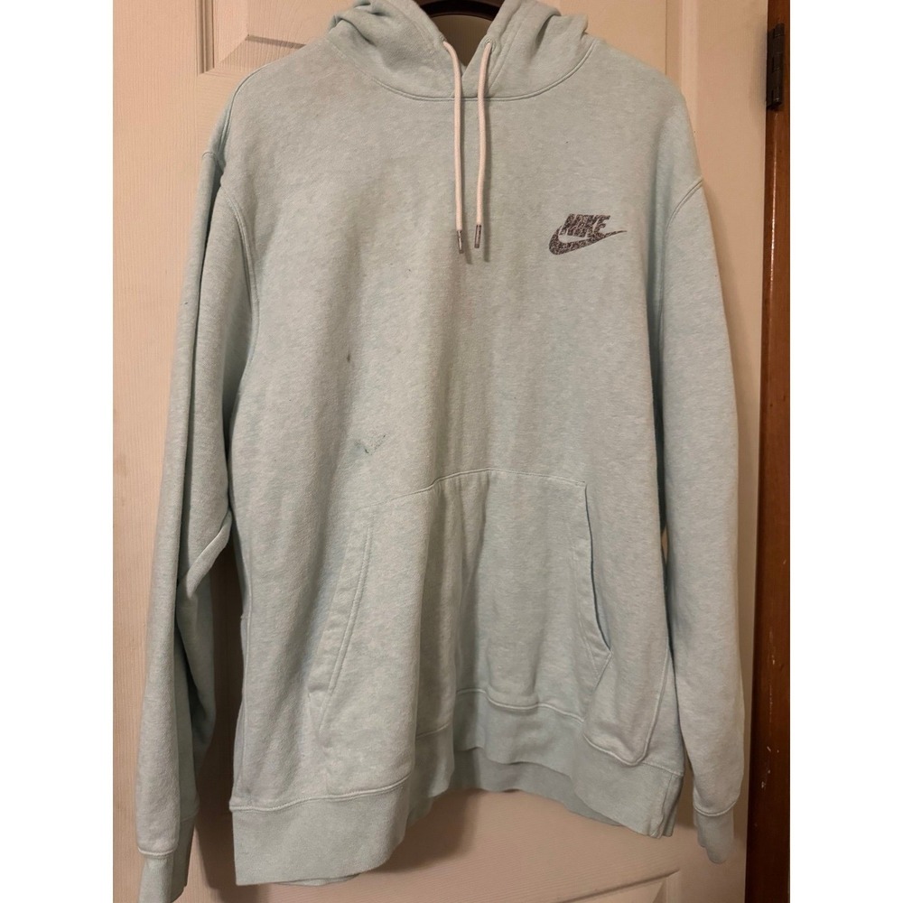 X-Large Men's Nike Hoodie Light Aqua Color